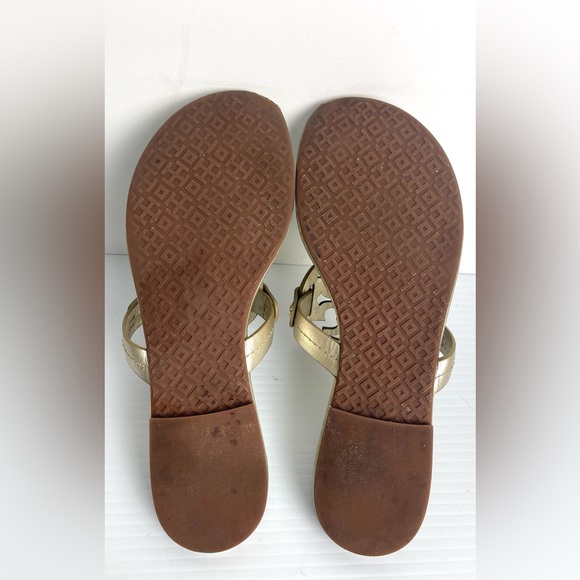 Tory Burch Miller Sandals Gold Women’s Size 6.5 - Picture 12 of 12